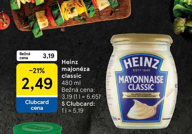 Heinz majonéza classic 480ml