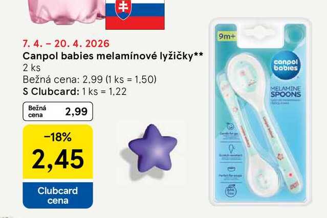 Canpol babies melamínové lyžičky 2 ks