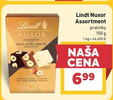Lindt Nuxor Assortment pralinky 150 g 