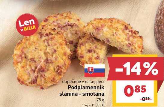 Podplamenník slanina - smotana 75 g