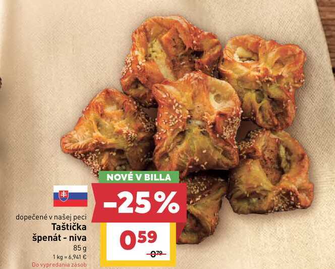 Taštička špenát - niva 85g 