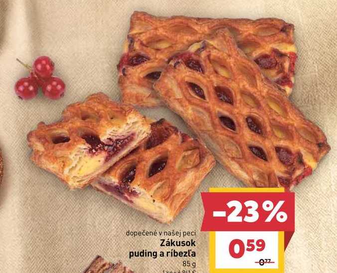 Zákusok puding a ríbezľa 85 g