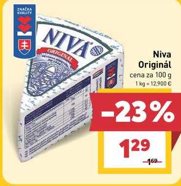 Niva Originál cena za 100 g