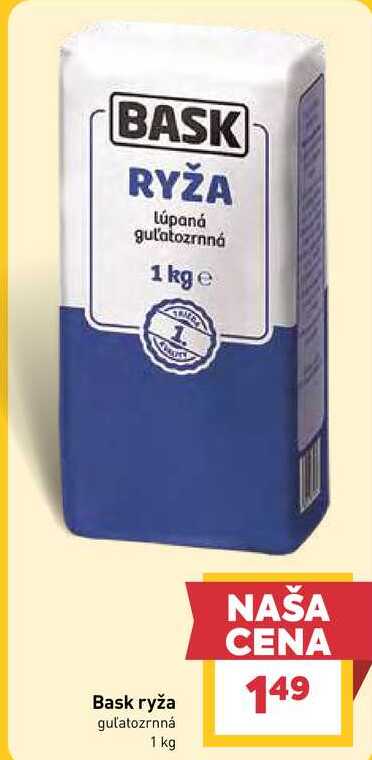 BASK RYŽA Lúpaná gul'atozrnná 1 kg 