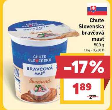 Chute Slovenska bravčová masť 500 g