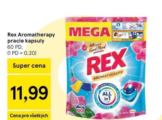 Rex Aromatherapy pracie kapsuly 60 PD