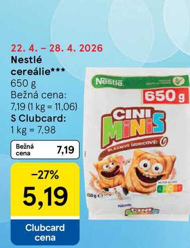 Nestlé cereálie 650 g