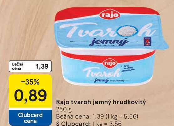 Rajo tvaroh jemný hrudkovitý 250 g 