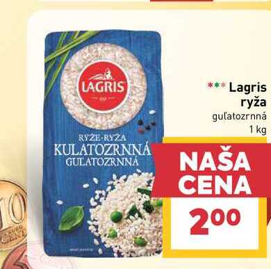 Lagris ryža guľatozrnná 1 kg