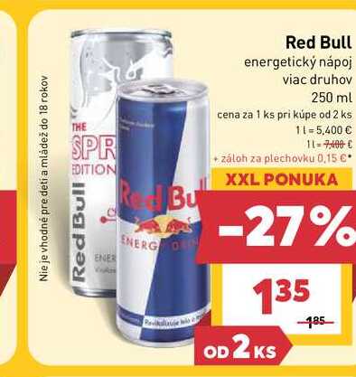 Red Bull 250 ml energy drink