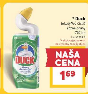 Duck tekutý WC čistič rôzne druhy 750 ml