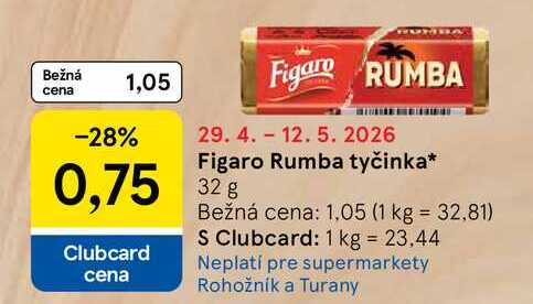Figaro Rumba tyčinka 32g
