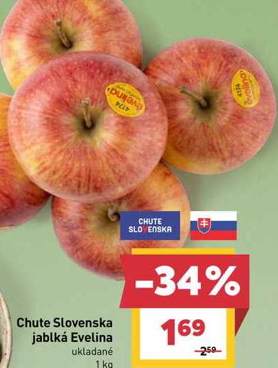 Jablká Evelina ukladané 1 kg 