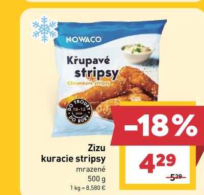 NOWACO Zizu kuracie stripsy mrazené 500 g