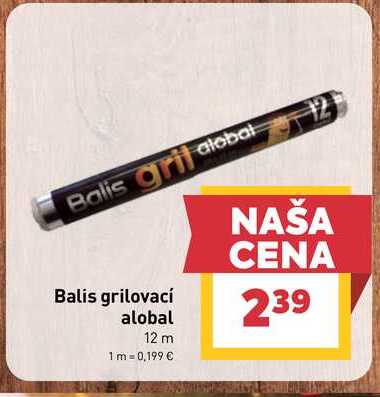 Balis grilovací alobal 12 m