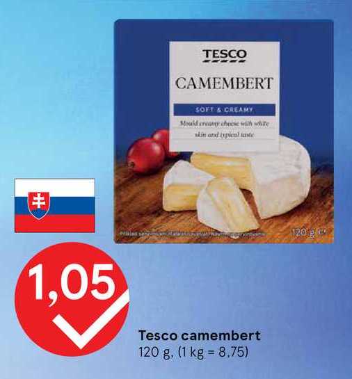 Tesco camembert 120 g 