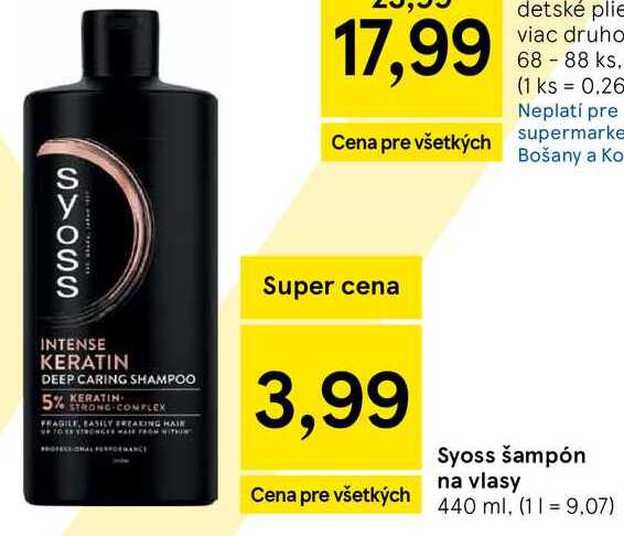 Syoss šampón na vlasy 440 ml