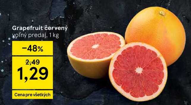Grapefruit červený voľný predaj, 1 kg