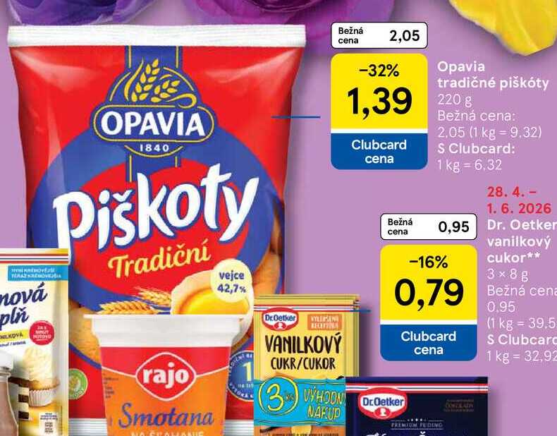 Opavia Piškóty 220 g