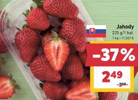 Jahody 225 g