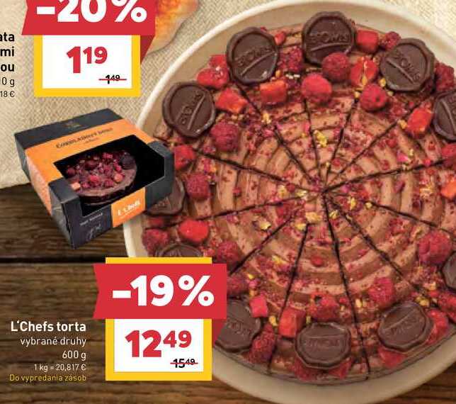 L'Chefs torta vybrané druhy 600 g