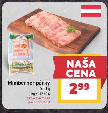 Miniberner párky 250 g
