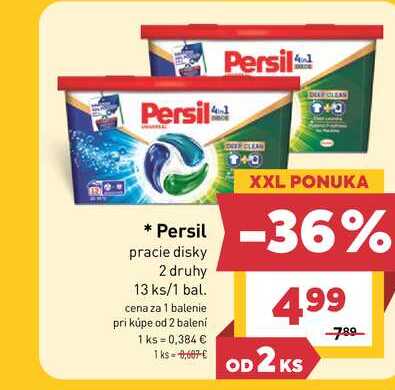 Persil pracie disky 2 druhy 13 ks/1 bal. 