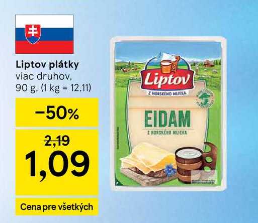 Liptov plátky viac druhov, 90 g