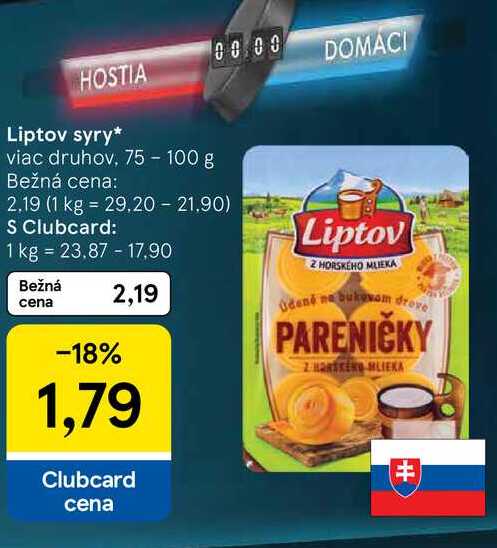 Liptov syry 75 - 100 g