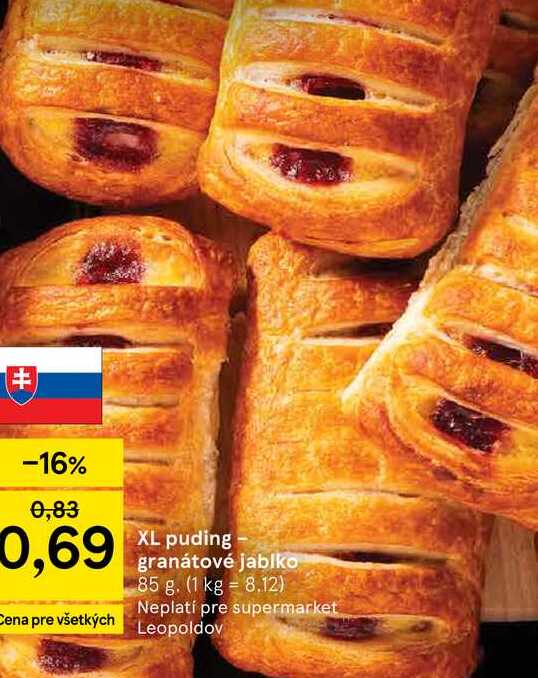 XL puding granátové jablko 85 g