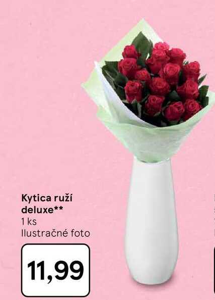 Kytica ruží deluxe 1 ks 