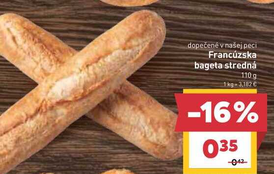 Francúzska bageta stredná 110 g 