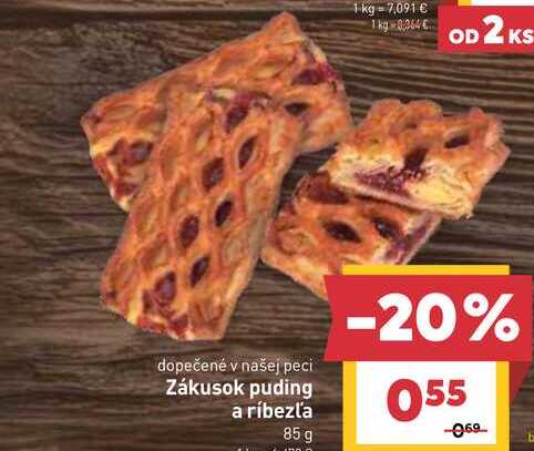 Zákusok puding a ríbezľa 85 g