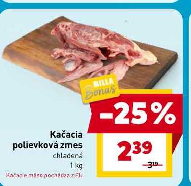 Kačacia polievková zmes chladená 1 kg