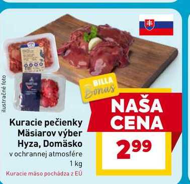 Kuracie pečienky Mäsiarov výber Hyza, Domäsko v ochrannej atmosfére  1 kg