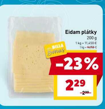 Eidam plátky 200 g 