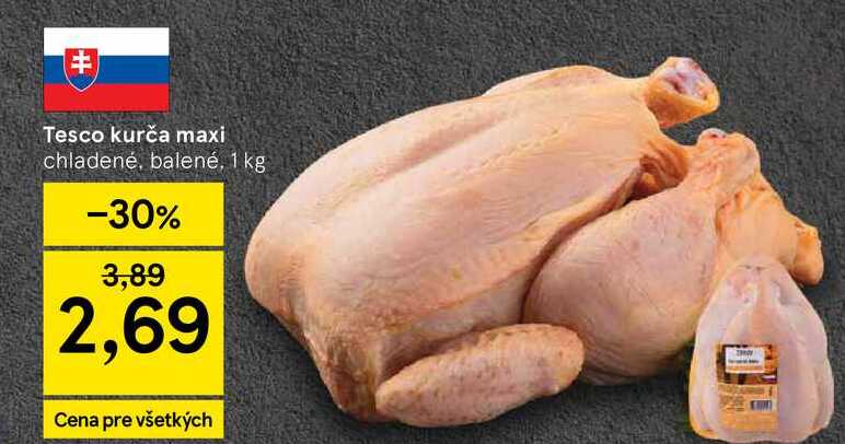 Tesco kurča maxi chladené, balené, 1 kg