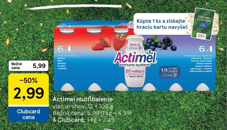 Danone Actimel 12x100 g 1200g