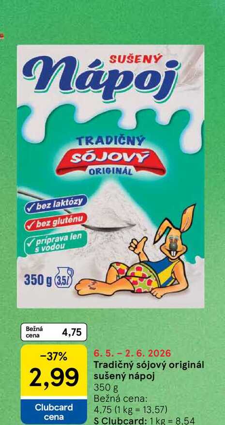 Tradičný sójový originál sušený nápoj 350 g 