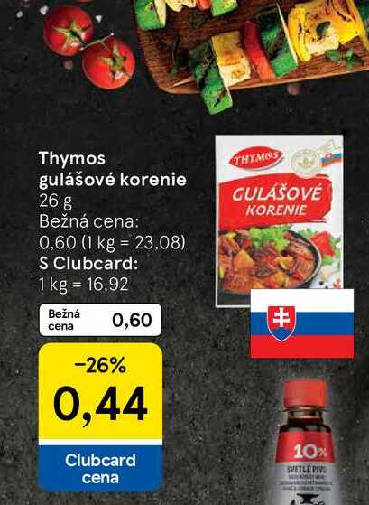 Thymos gulášové korenie 26 g