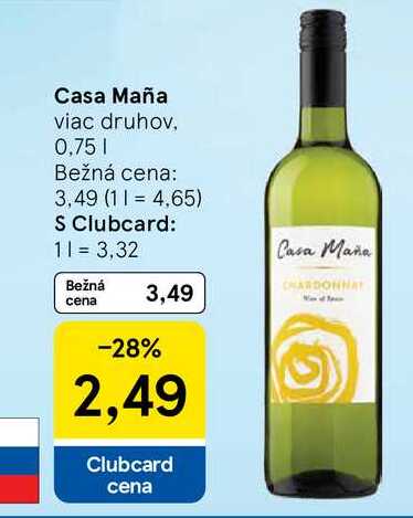 Casa Maña viac druhov, 0,75l