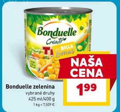 Bonduelle zelenina vybrané druhy 425 ml/400 g