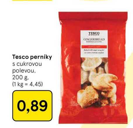 Tesco perníky s cukrovou polevou 200 g