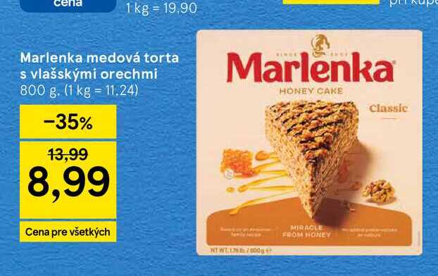 Marlenka Medová torta 800 g
