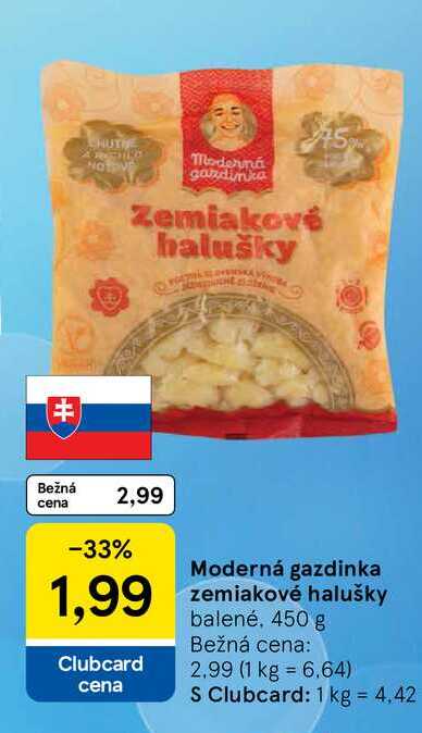 Moderná gazdinka Zemiakové halušky 450 g