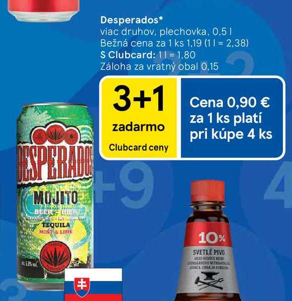 Desperados viac druhov, plechovka, 0.5 l