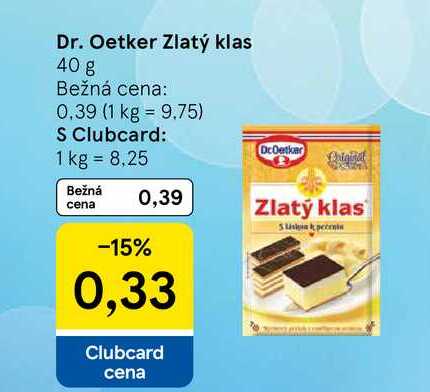 Dr. Oetker Zlatý klas 40 g