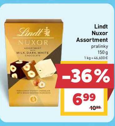 Lindt Nuxor Assortment pralinky 150 g