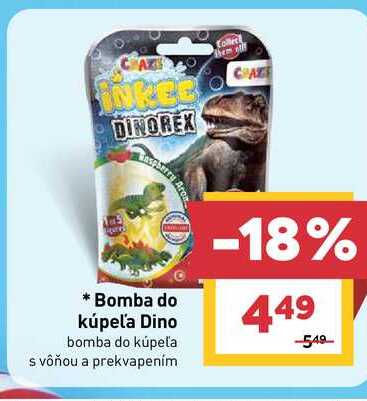 Bomba do kúpeľa Dino bomba do kúpeľa s vôňou a prekvapením