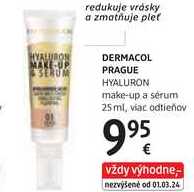 DERMACOL PRAGUE HYALURON make-up a sérum, 25 ml
